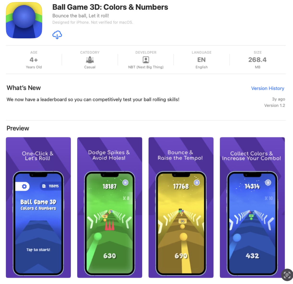 Ball Game 3D: Colors & Numbers preview